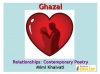 Ghazal   Mimi Khalvati Teaching Resources (slide 1/33)